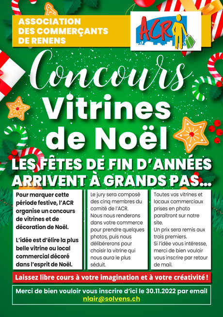 ACR - Concours de vitrines de Noël